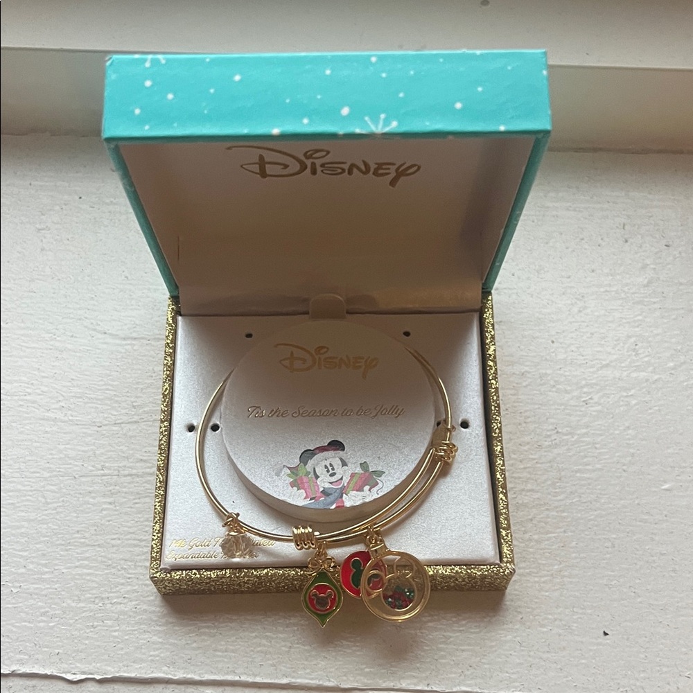 Disney Gold and Red Charm Bracelet